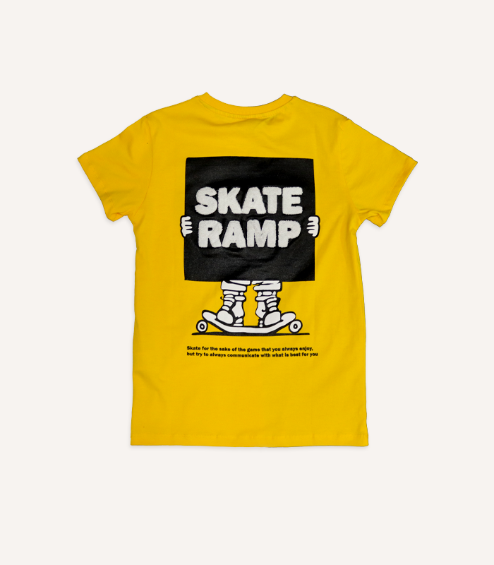 رقم 10 T-Shirt BOYS Yellow “Skate Ramp” T-Shirt - Image 1