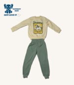 Yellow & Green Sweatshirt Set